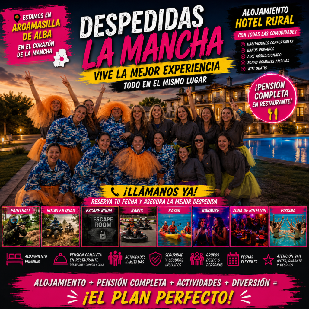 actividades para despedidas en Villarrobledo