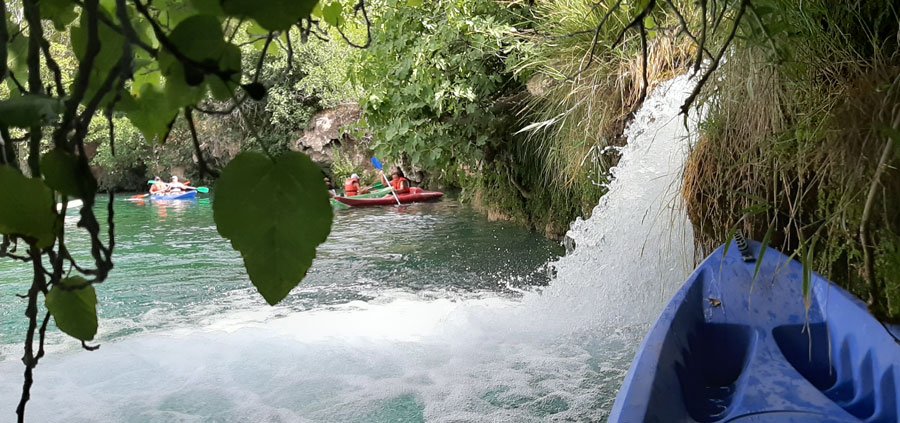 kayak para despedidas en las lagunas de ruidera